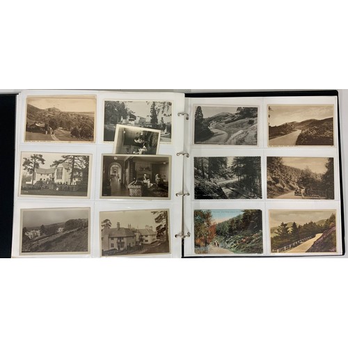 263 - ALBUM OF REAL PHOTO AND OTHER POSTCARDS, MOSTLY MALVERN RELATED