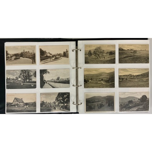 266 - ALBUM OF MOSTLY REAL PHOTO AND OTHER POSTCARDS, COLWALL AND MALVERN RELATED INC. GOLF CLUB