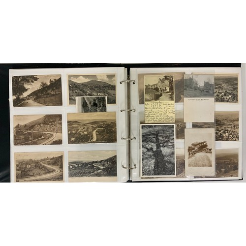 266 - ALBUM OF MOSTLY REAL PHOTO AND OTHER POSTCARDS, COLWALL AND MALVERN RELATED INC. GOLF CLUB