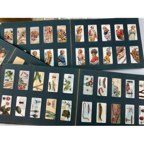 234 - 3 WILLS CIGARETTE CARD ALBUMS, TRAY OF LOOSE CARDS, SOME LARGE SENIOR SERVICE CARDS, WOODBINE PACKET... 