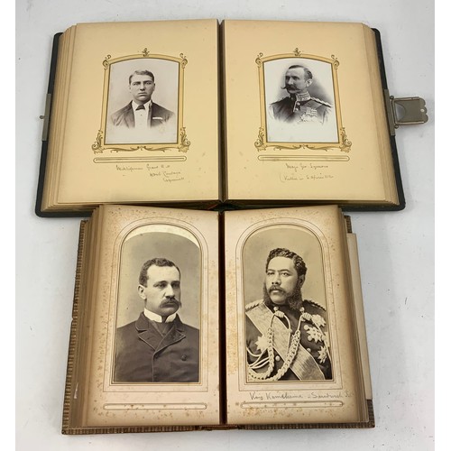 251 - 3 GOOD VICTORIAN PHOTOGRAPH ALBUMS WITH PORTRAIT AND OTHER PHOTOGRAPH CONTENTS