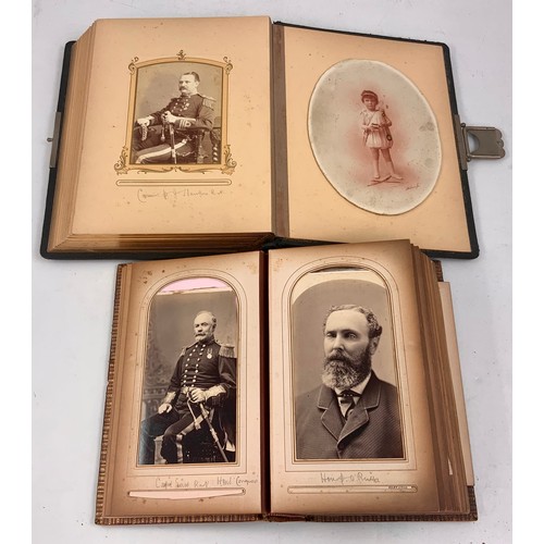 251 - 3 GOOD VICTORIAN PHOTOGRAPH ALBUMS WITH PORTRAIT AND OTHER PHOTOGRAPH CONTENTS