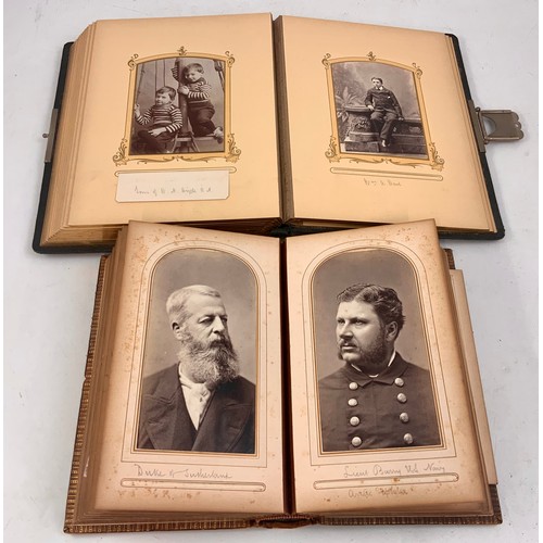 251 - 3 GOOD VICTORIAN PHOTOGRAPH ALBUMS WITH PORTRAIT AND OTHER PHOTOGRAPH CONTENTS