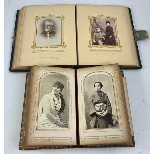 251 - 3 GOOD VICTORIAN PHOTOGRAPH ALBUMS WITH PORTRAIT AND OTHER PHOTOGRAPH CONTENTS