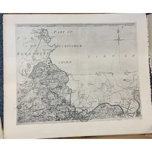 212 - ROCQUES MAP OF SURREY (1762) PUBLISHED IN FACSIMILE BY THE SURREY ARCHAEOLOGICAL SOCIETY 1931, FOLIO... 