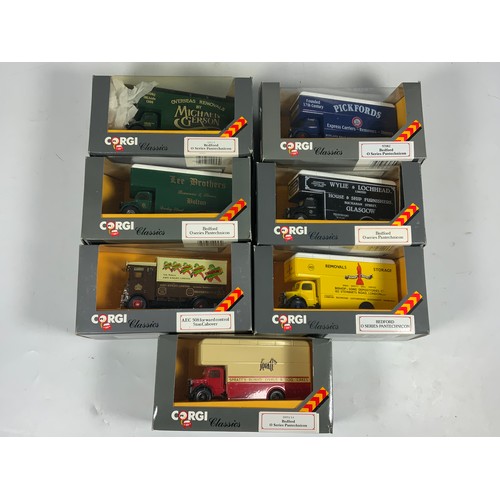 119 - CORGI CLASSICS, 7 BOXED LORRIES, BEDFORD 0 SERIES, & AEC CABOVER, IN GOOD CONDITION, INC SPRATTS, WY... 