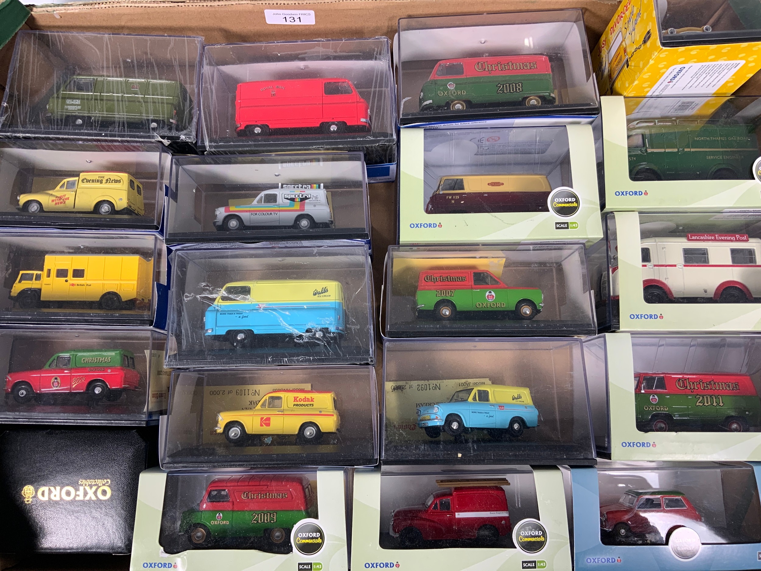 20 BOXED / PT BOXED OXFORD DIECAST VANS & LORRIES, MOSTLY 143 SCALE
