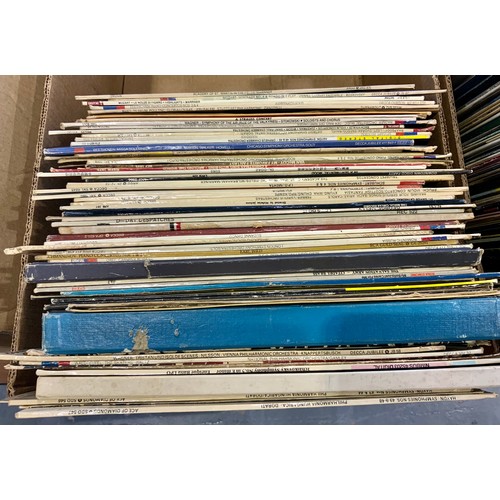 332 - 2 BOXED OF MIXED RECORDS, MOSTLY CLASSICAL & EASY LISTENING  ALBUMS