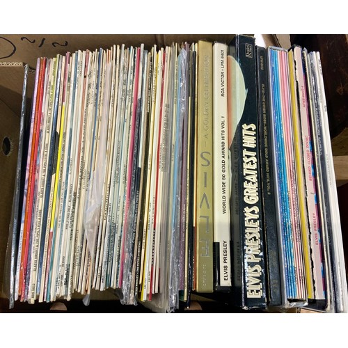 336 - RECORDS, 2 BOXES OF MOSTLY ELVIS, LP’S & BOX SETS