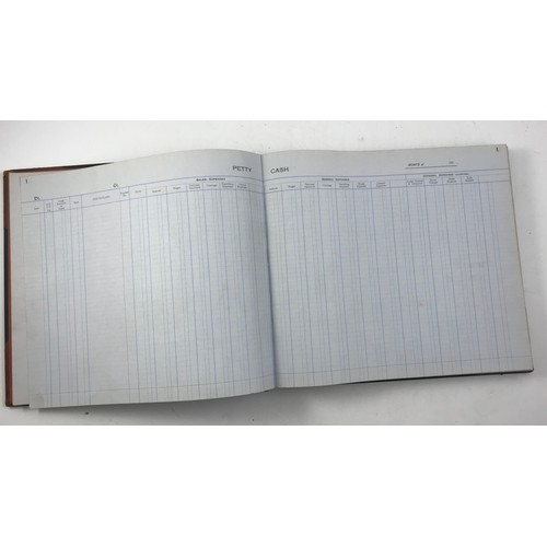 34 - HEAVY OLD PETTY CASH BOOK LEDGER