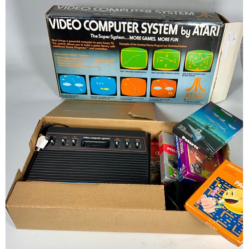 93 - BOXED VIDEO COMPUTER SYSTEM BY ATARI, MODEL CX-2600