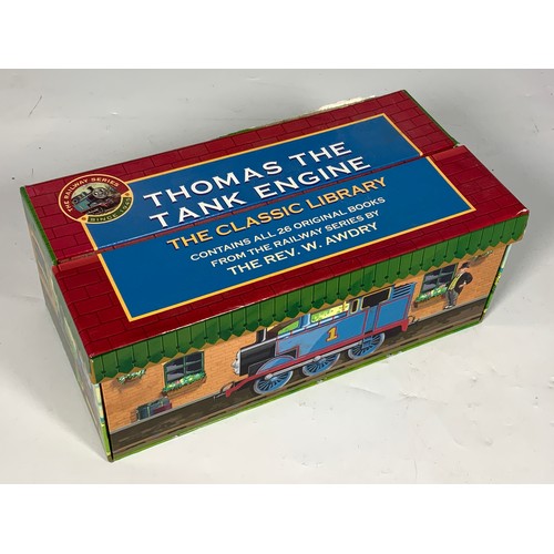 286 - A CASED SET OF THOMAS THE TANK ENGINE BOOKS, 1-26, THE CLASSIC LIBRARY COLLECTION