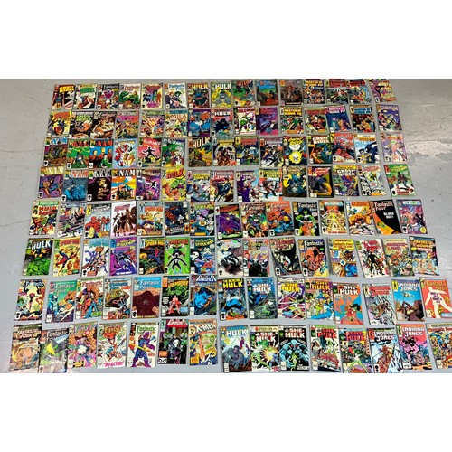 168 - COMICS, TRAY CONTAINING LARGE QTY. MOSTLY MARVEL COMICS, MOSTLY 70s and 80s (approx. 230)