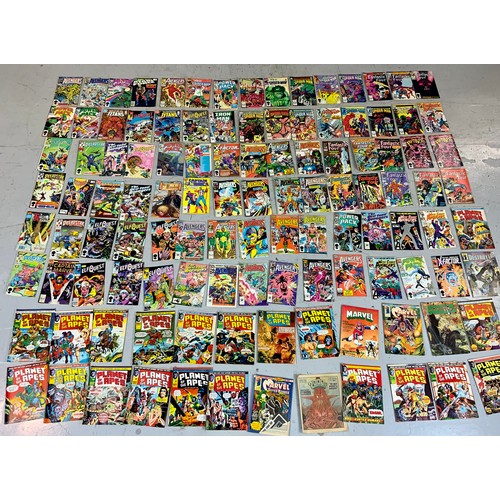 168 - COMICS, TRAY CONTAINING LARGE QTY. MOSTLY MARVEL COMICS, MOSTLY 70s and 80s (approx. 230)