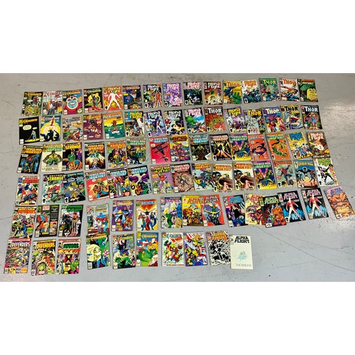 169 - COMICS, A TRAY OF MOSTLY MARVEL COMICS, C 1980s, LARGE QTY. (approx. 205 comics)