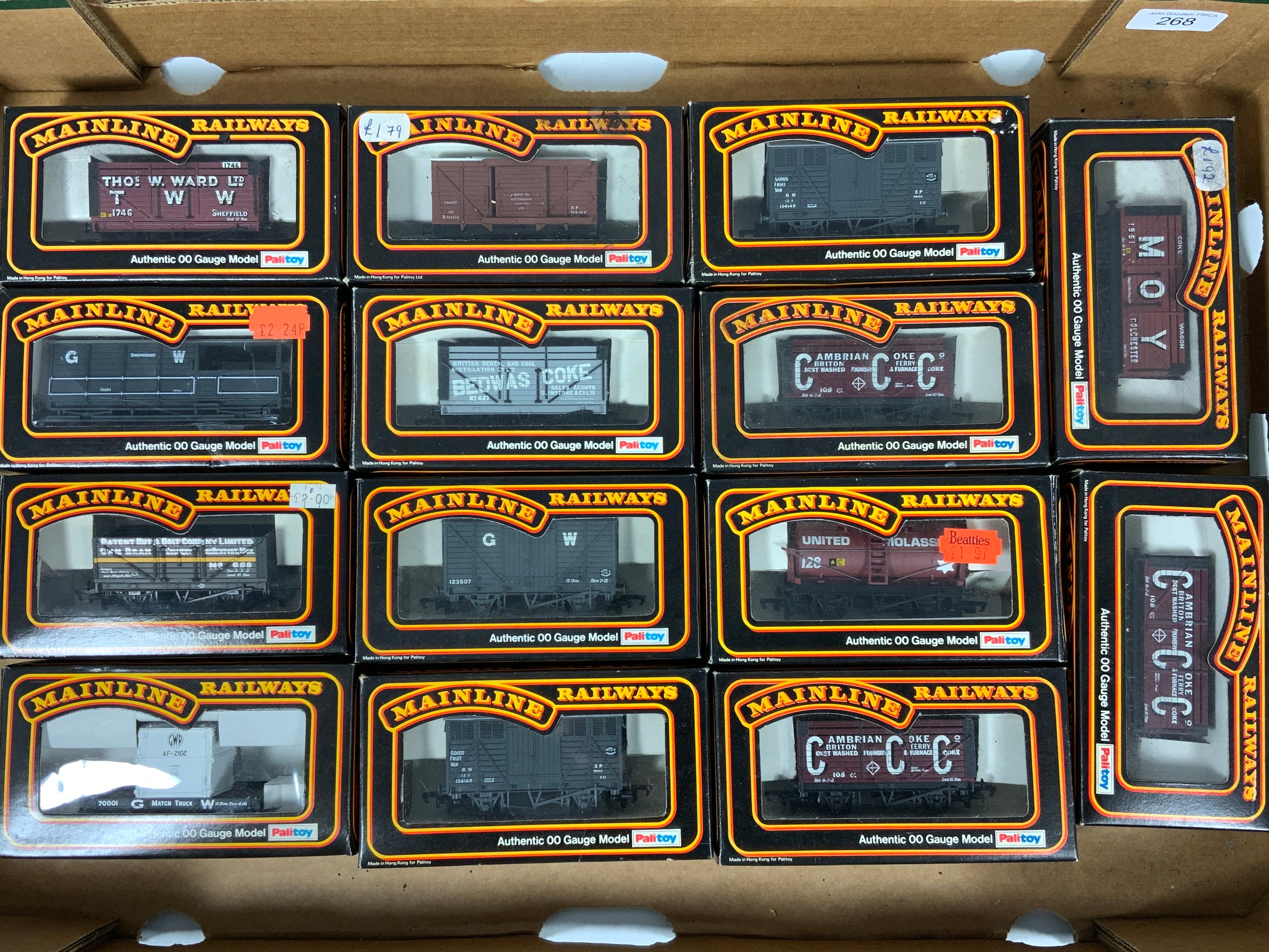 14 MAINLINE BOXED FREIGHT WAGONS