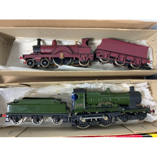 309 - HORNBY BOXED R840 BLACK 5, 9F 92220, PLUS TWO KIT BUILT LOCOMOTIVES DUKEDOG & MR 4-2-2