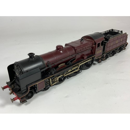 510 - O GAUGE, LMS 4-6-0 PATRIOT CLASS, 5538 GIGGLESWICK IN LMS CRIMSON, ELECTRIC DRIVE.