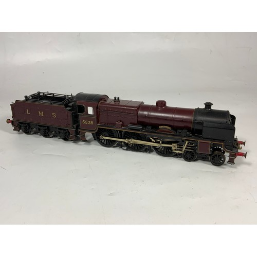 510 - O GAUGE, LMS 4-6-0 PATRIOT CLASS, 5538 GIGGLESWICK IN LMS CRIMSON, ELECTRIC DRIVE.