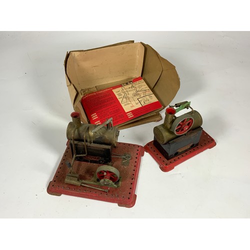 299 - MAMOD, A PART BOXED SE2A STATIONARY ENGINE & A SMALLER U/B STEAM ENGINE