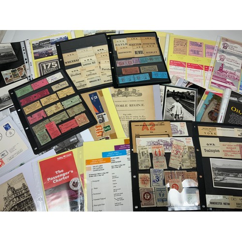 289 - RAILWAY EPHEMERA, INC. WAYBILS, LUGGAGE LABELS, TICKETS, GW 150 TIMETABLES