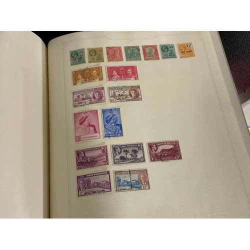 584 - STAMPS, ALBUMS X 7 IN BOX WITH MANY, MANY PICKINGS NOTED BSA DOUBLE HEADS, COMMONWEALTH COUNTRIES QV... 