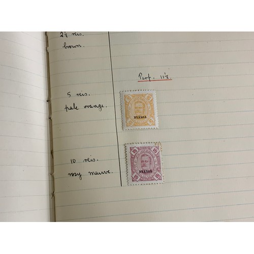 584 - STAMPS, ALBUMS X 7 IN BOX WITH MANY, MANY PICKINGS NOTED BSA DOUBLE HEADS, COMMONWEALTH COUNTRIES QV... 