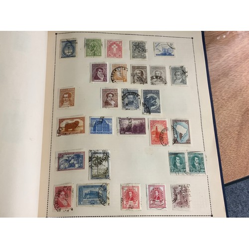 584 - STAMPS, ALBUMS X 7 IN BOX WITH MANY, MANY PICKINGS NOTED BSA DOUBLE HEADS, COMMONWEALTH COUNTRIES QV... 