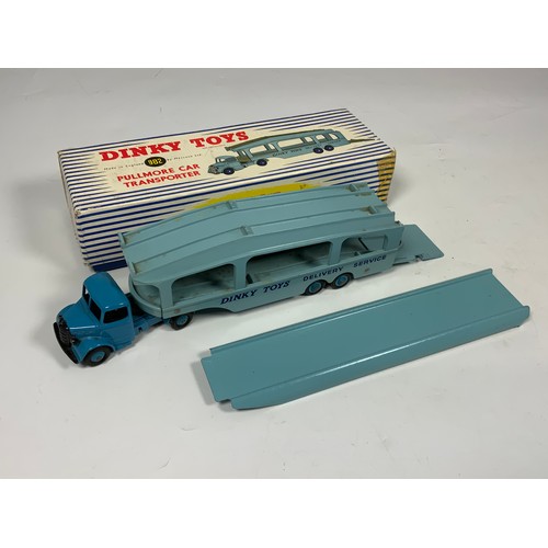 180 - DINKY TOYS, TWO BOXED MODELS, 982 PULLMORE CAR TRANSPORTER, PLUS U/B RAMP, & 964 ELEVATOR LOADER