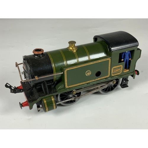 500 - HORNBY NO 1 SPECIAL 0-4-0 TANK LOCO 5500 WITH GWR SHIRT BUTTON LOGO. 3 R MODIFICATION.