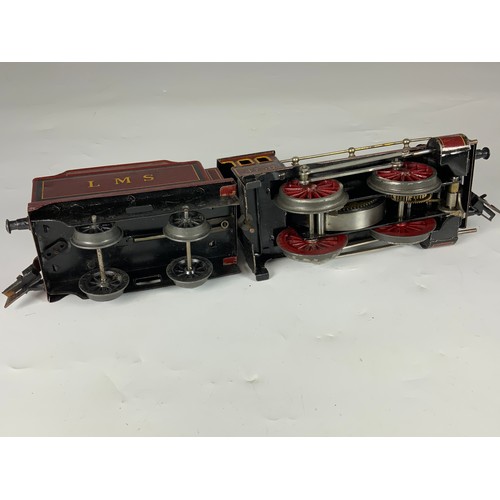 503 - BING 0 GAUGE, 0-4-0 TENDER LOCOMOTIVE 4750 , LMS, CLOCKWORK