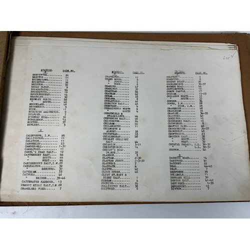 288 - RAILWAY INTEREST, BR SR ROUTE MILEAGE, LINE DIAGRAMS, MILEAGES, UNDATED BUT INCLUDES HAYLING ISLAND ... 