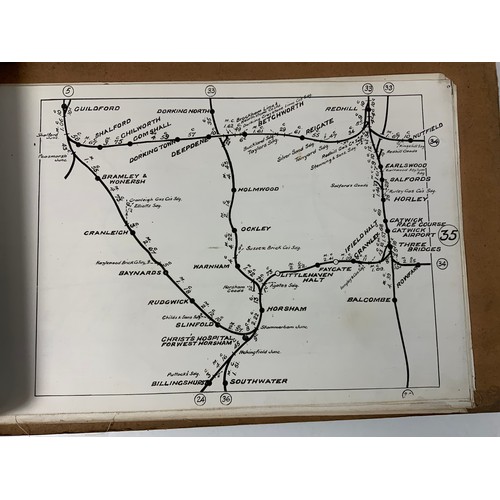 288 - RAILWAY INTEREST, BR SR ROUTE MILEAGE, LINE DIAGRAMS, MILEAGES, UNDATED BUT INCLUDES HAYLING ISLAND ... 