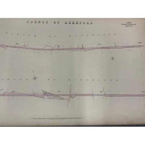 296 - GREAT WESTERN RAILWAY , LEOMINSTER & KINGTON RAILWAY, KINGTON & EARDISLEY RAILWAY NEW RADNOR EXTENSI... 