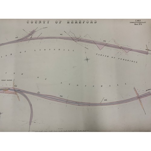 296 - GREAT WESTERN RAILWAY , LEOMINSTER & KINGTON RAILWAY, KINGTON & EARDISLEY RAILWAY NEW RADNOR EXTENSI... 