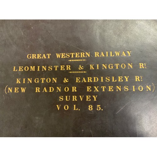 296 - GREAT WESTERN RAILWAY , LEOMINSTER & KINGTON RAILWAY, KINGTON & EARDISLEY RAILWAY NEW RADNOR EXTENSI... 