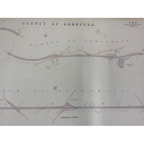 297 - GREAT WESTERN RAILWAY , LEOMINSTER & KINGTON RAILWAY, KINGTON & EARDISLEY RAILWAY & PRESTEIGNE BRANC... 