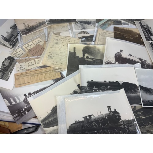 294 - VARIOUS GWR DOCUMENTS, WAYBILLS, LUGGAGE LABELS, PHOTOGRAPHS INC. SE&CR MR, LMS ETC.