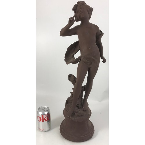 314 - SPELTER FIGURE OF A PUTTI