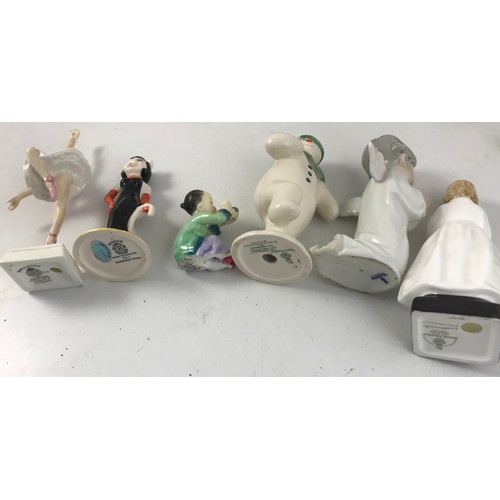 88 - MISC. PORCELAIN FIGURES INCLUDING ROYAL WORCESTER, BESWICK,, ROYAL DOULTON AND OTHERS ADDED PHOTO