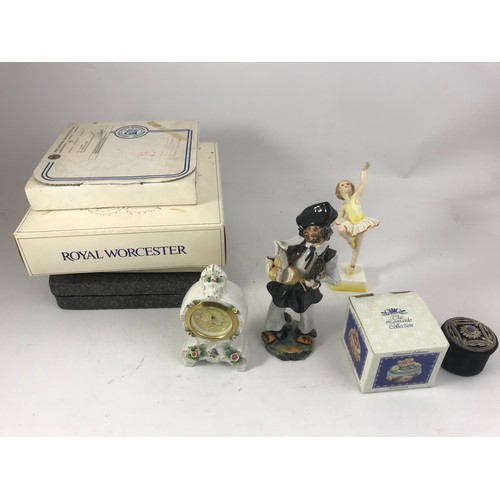 88 - MISC. PORCELAIN FIGURES INCLUDING ROYAL WORCESTER, BESWICK,, ROYAL DOULTON AND OTHERS ADDED PHOTO