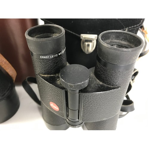 209 - PAIR OF ROSS 12 X 50 STEPSUN BINOCULARS AND A PAIR OF LEITZ 10 X 40 BINOCULARS