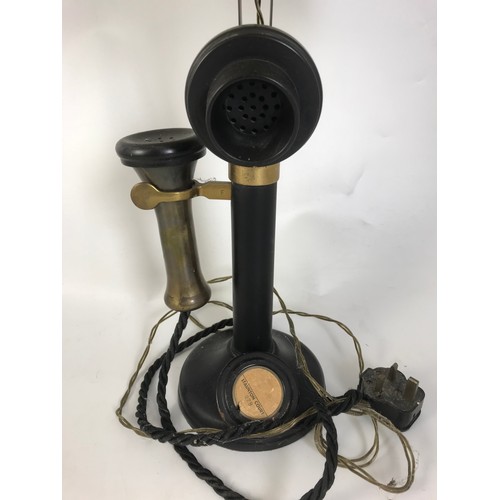 331 - A CANDLESTICK TELEPHONE, CONVERTED TO A TABLE LAMP