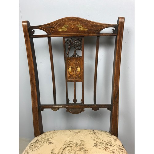 677 - INLAID NURSING CHAIR WITH OVER STUFFED SEAT