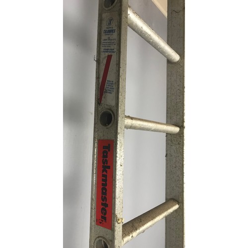 473 - ALUMINIUM LADDERS EXTENDING 2 SECTION AND 3m ROOF LADDER