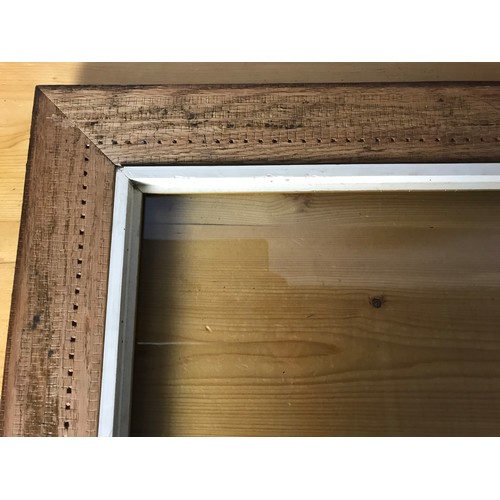 56 - PR. GLAZED OAK PICTURE FRAMES, EACH APPROX. 62 X 84 cm overall, picture size approx. 47x 63 cm