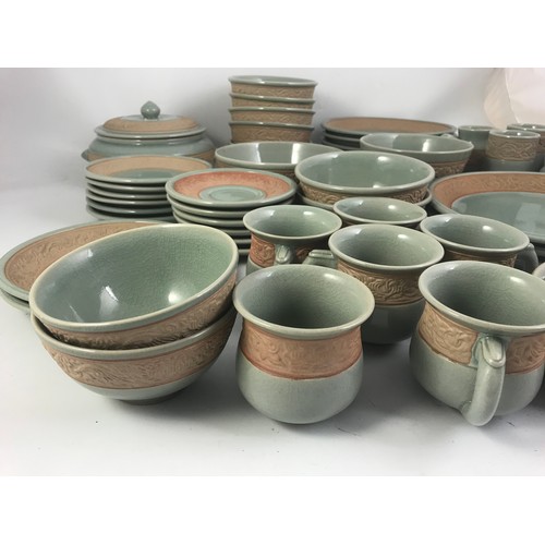 163 - LARGE QUANTITY  THAI CELADON GLAZED POTTERY WARE