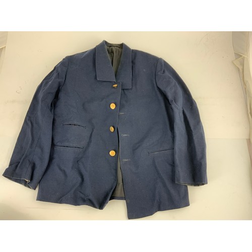 166 - SMALL LOT OF UNIFORMS – BENNETT COACHES JACKET, BR STAFF JACKET AND TWO BR STAFF CAPS.