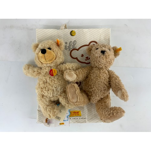 67 - TWO STEIFF BEARS CHARLY, WITH TAGS 012808 & ELMER TEDDYBEAR 022456