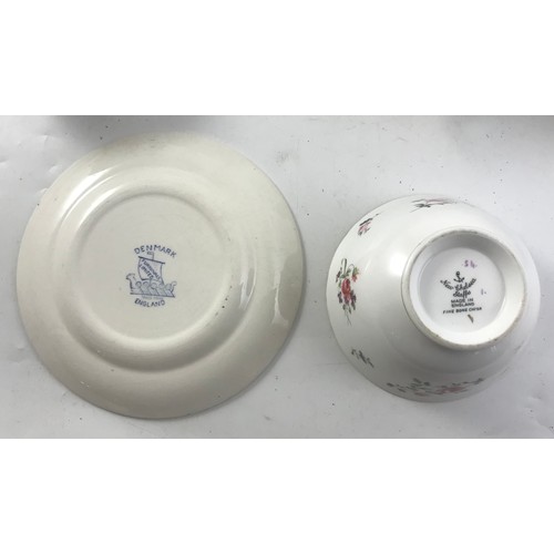 243 - NEW CHELSEA PART TEA SERVICE WITH A DENMARK PATTERN PART SERVICE